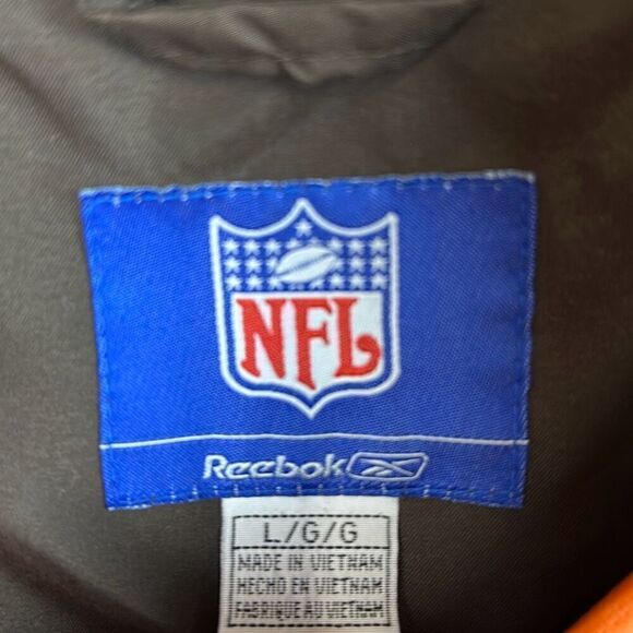 Reebok NFL Cleveland Browns Pullover Jacket Sz Large Cinch Waist - Picture 3 of 6